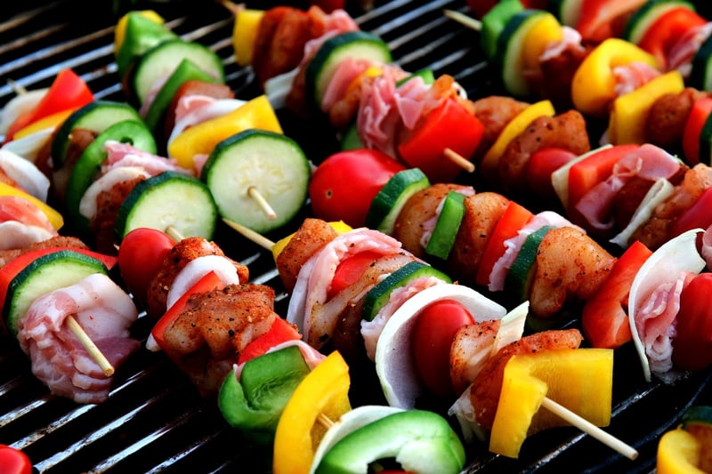 Chicken and Vegetable Skewers with Whole Wheat Couscous